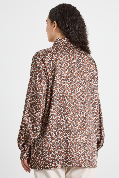 Camicia in twill a fantasia