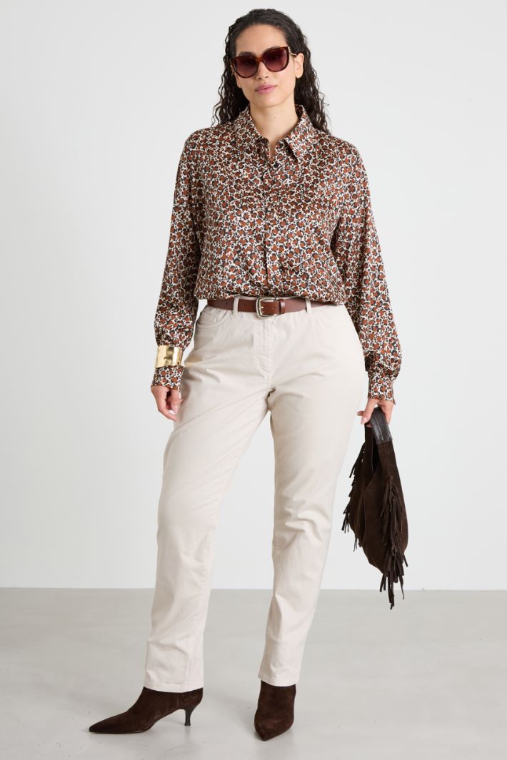 Patterned twill tunic Intrend - 3