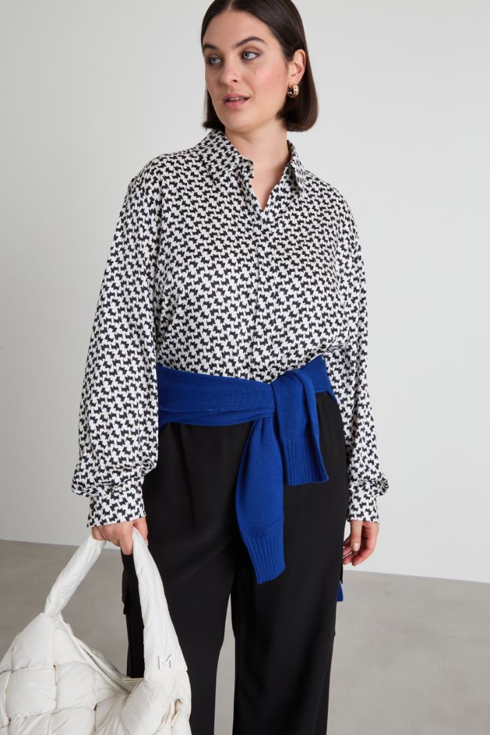 Patterned twill tunic Intrend