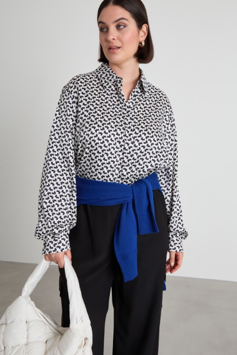 Patterned twill tunic Intrend