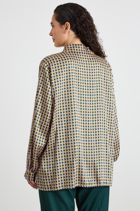 Camicia in twill stampato