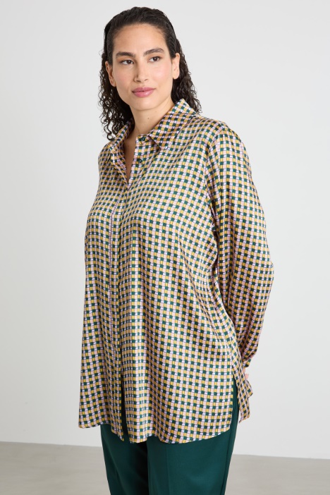 Printed twill shirt Intrend