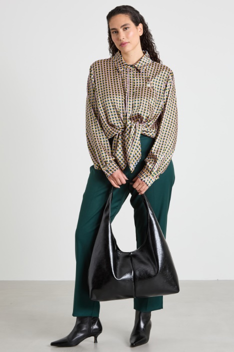 Camicia in twill stampato Intrend