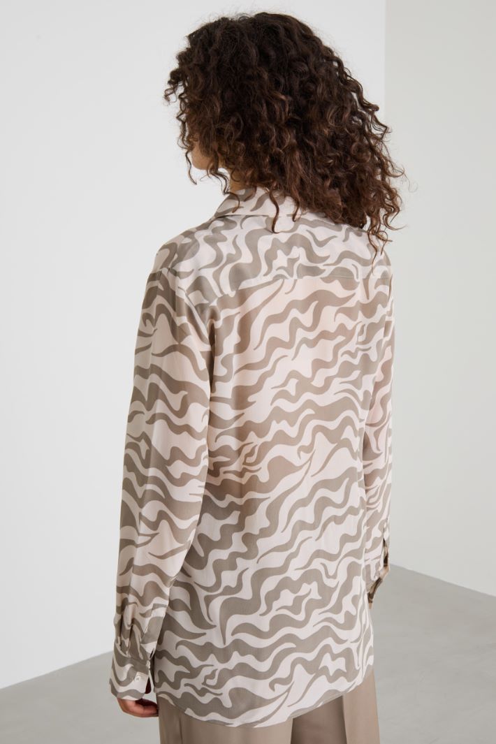 Shirt with elasticated hem Intrend - 2
