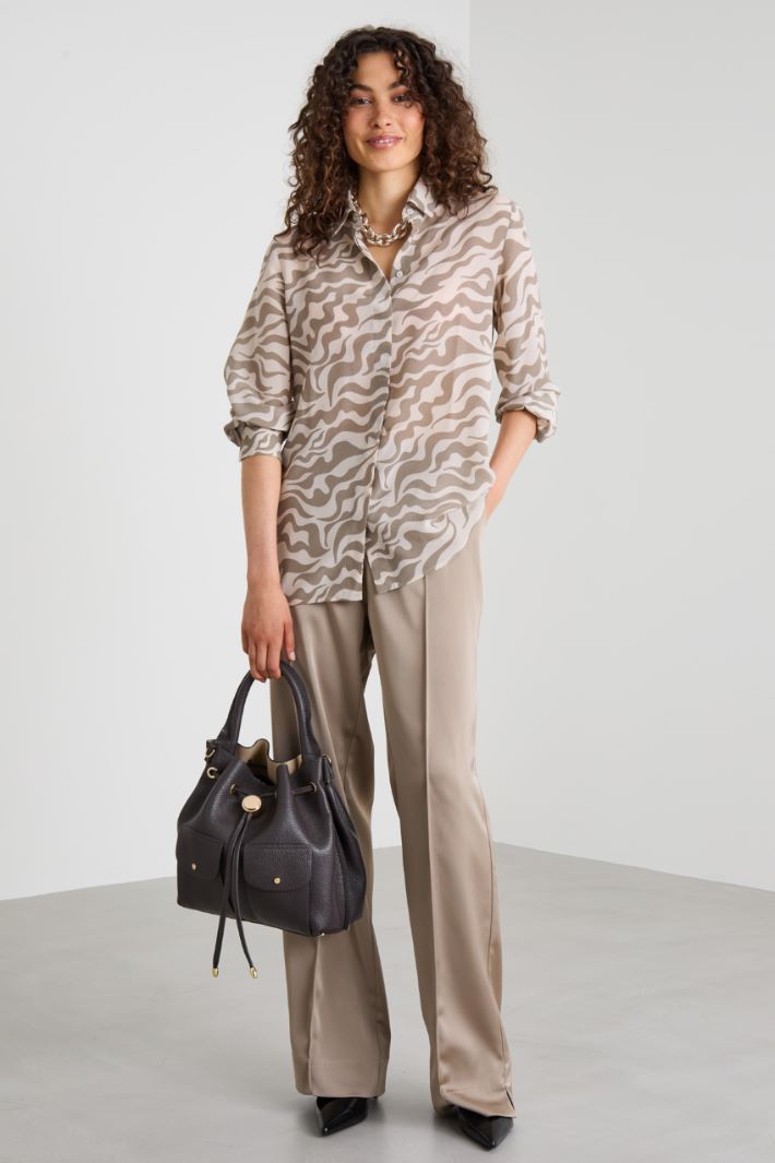Shirt with elasticated hem Intrend - 3