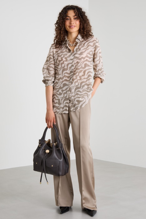 Shirt with elasticated hem Intrend
