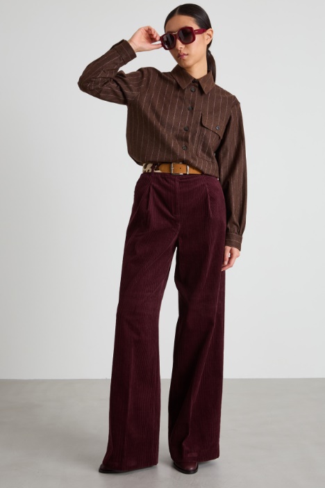 Pinstriped flannel shirt Intrend