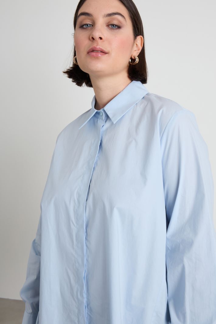Cotton poplin shirt Intrend - 4