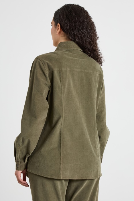 Camicia in velluto di cotone