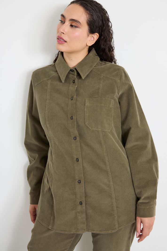 Cotton velvet shirt Intrend