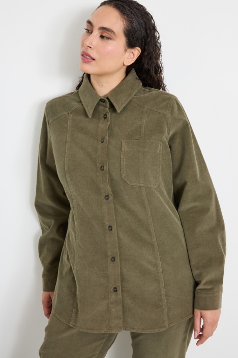 Cotton velvet shirt Intrend