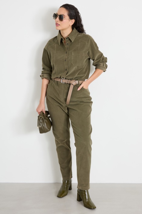 Cotton velvet shirt Intrend