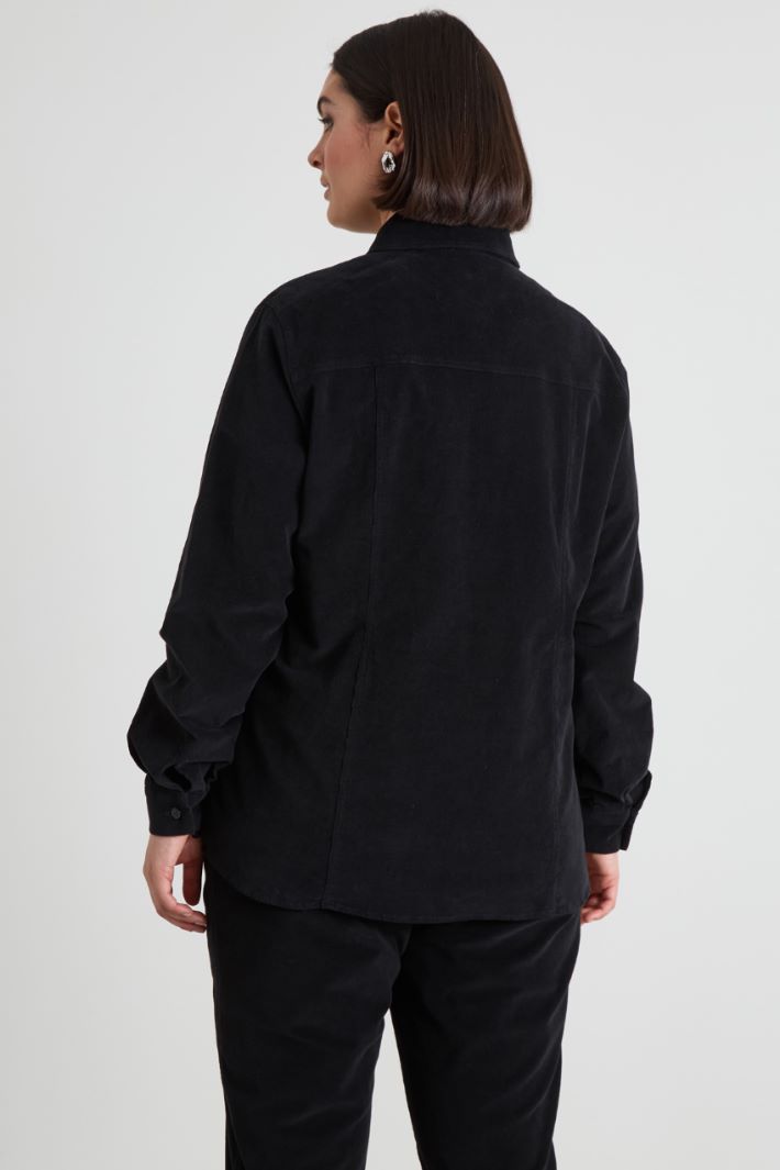 Cotton velvet shirt Intrend - 2