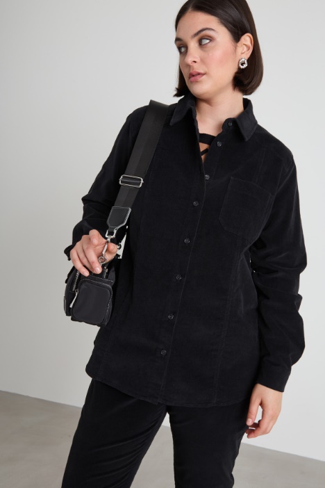 Cotton velvet shirt Intrend