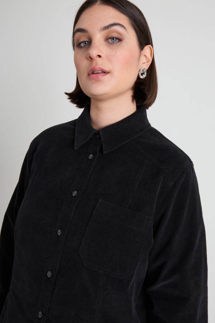 Cotton velvet shirt Intrend - 4