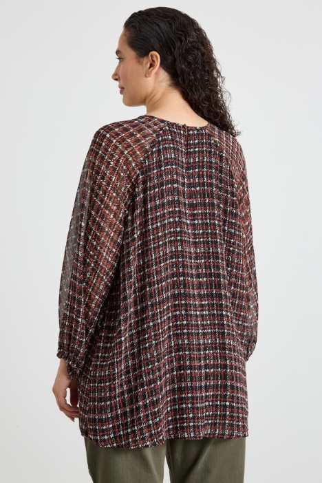 Blusa in georgette stampata