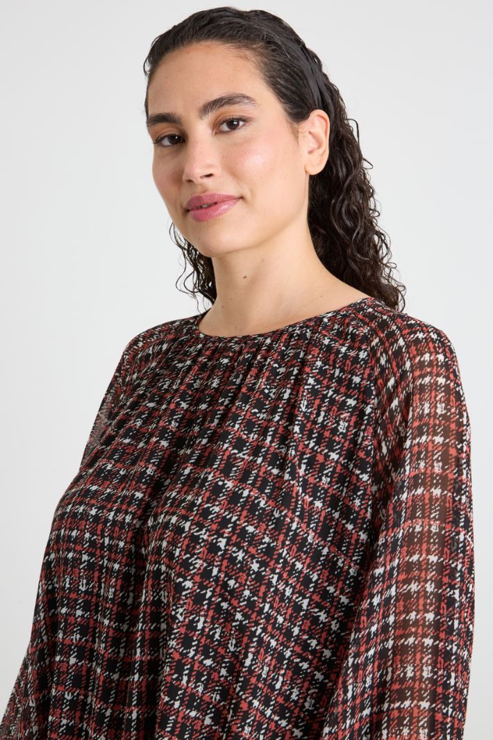 Printed georgette blouse Intrend - 4