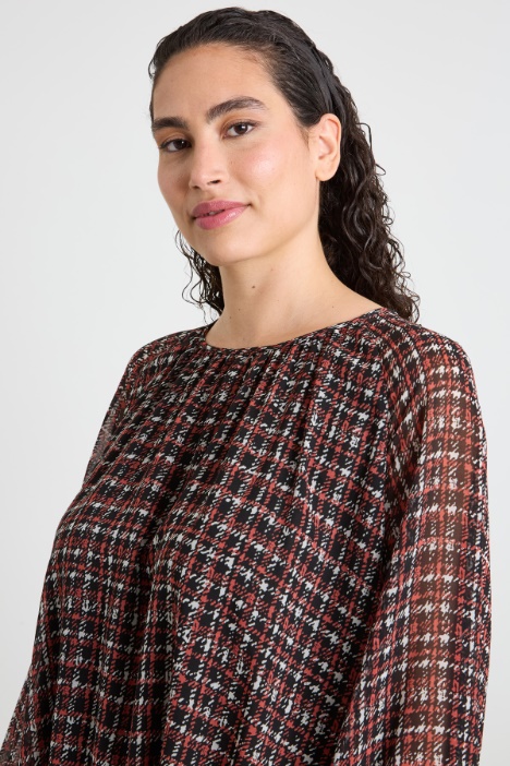 Blusa in georgette stampata