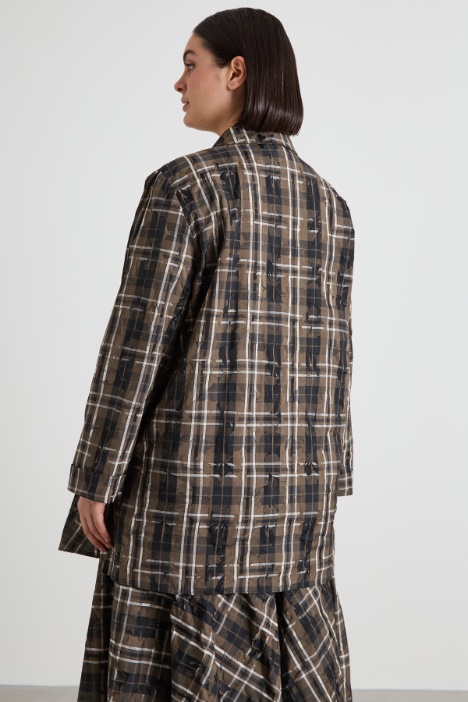 Camicia in taffettà jacquard