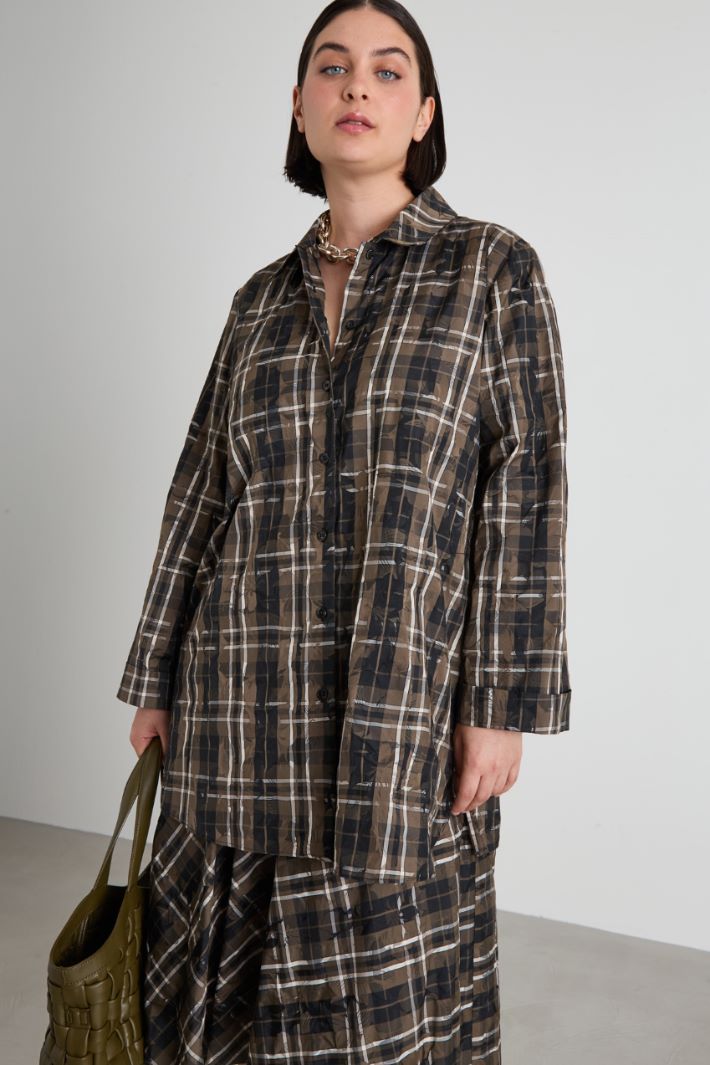 Jacquard taffeta shirt Intrend