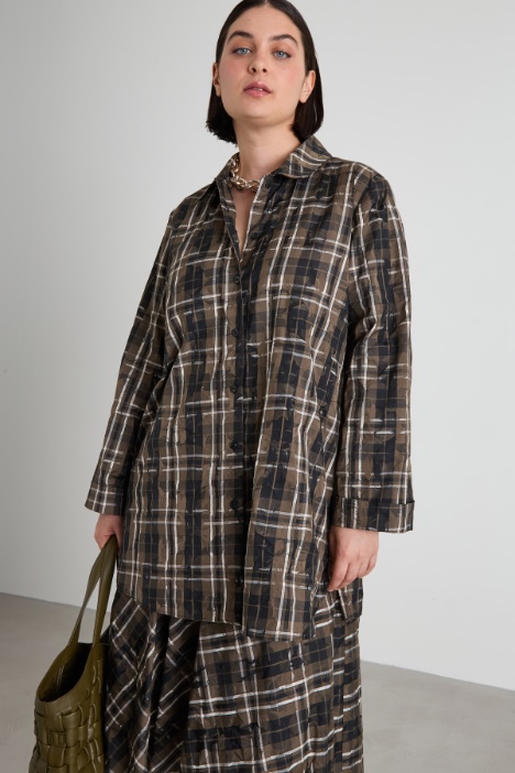 Jacquard taffeta shirt Intrend