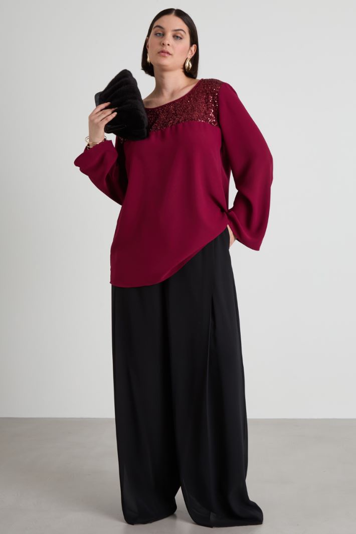Sequinned blouse Intrend - 3