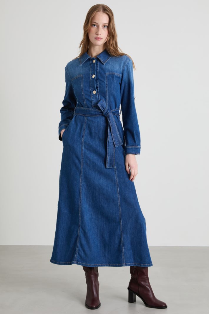 Vestido camisero vaquero Intrend - 2
