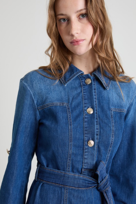 Abito chemisier in denim