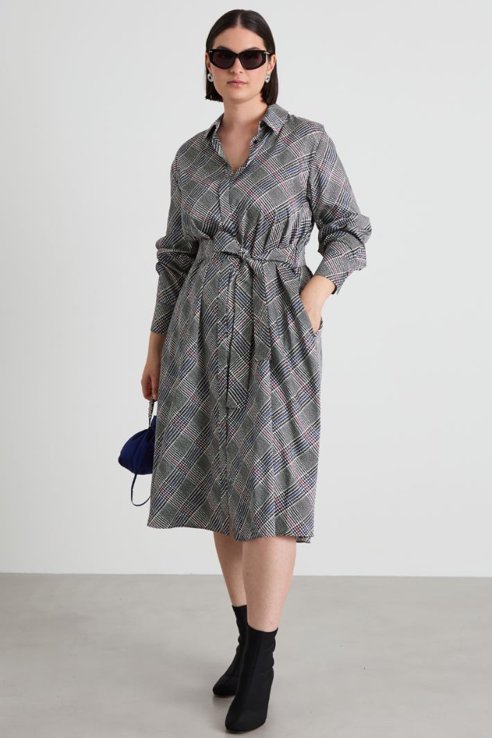 Abito chemisier in twill Intrend