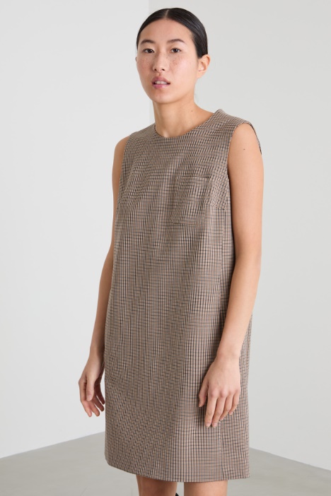 Vestido corto de lona