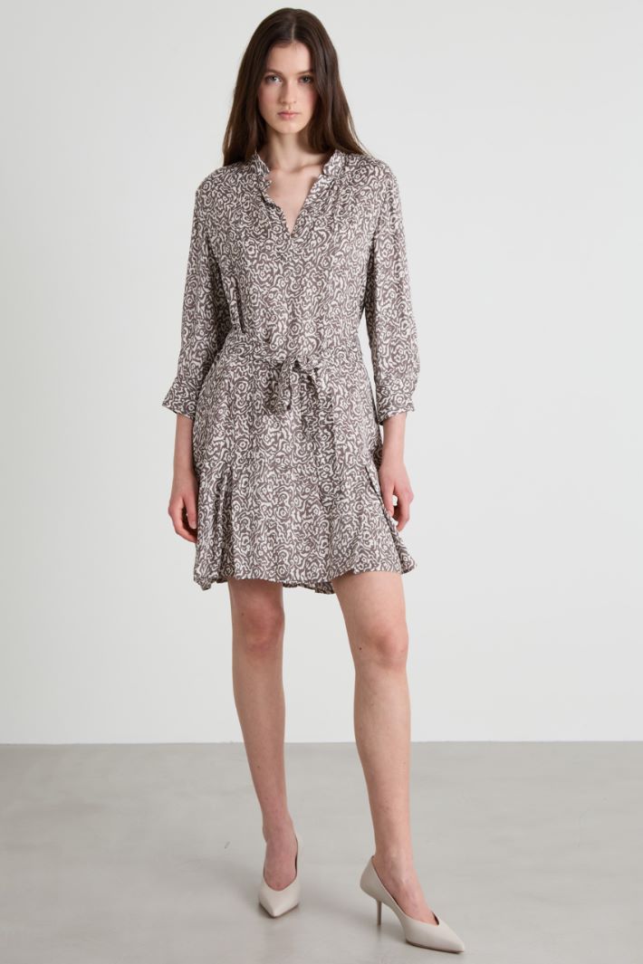 Printed twill dress Intrend - 2