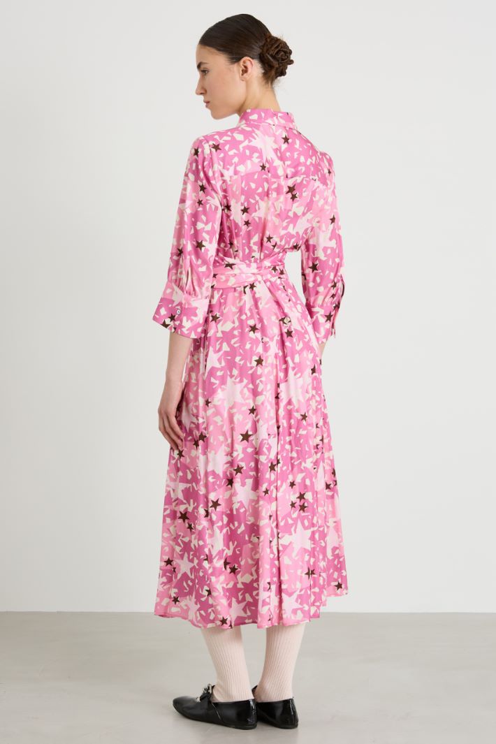 Shirt dress with sash Intrend - 3