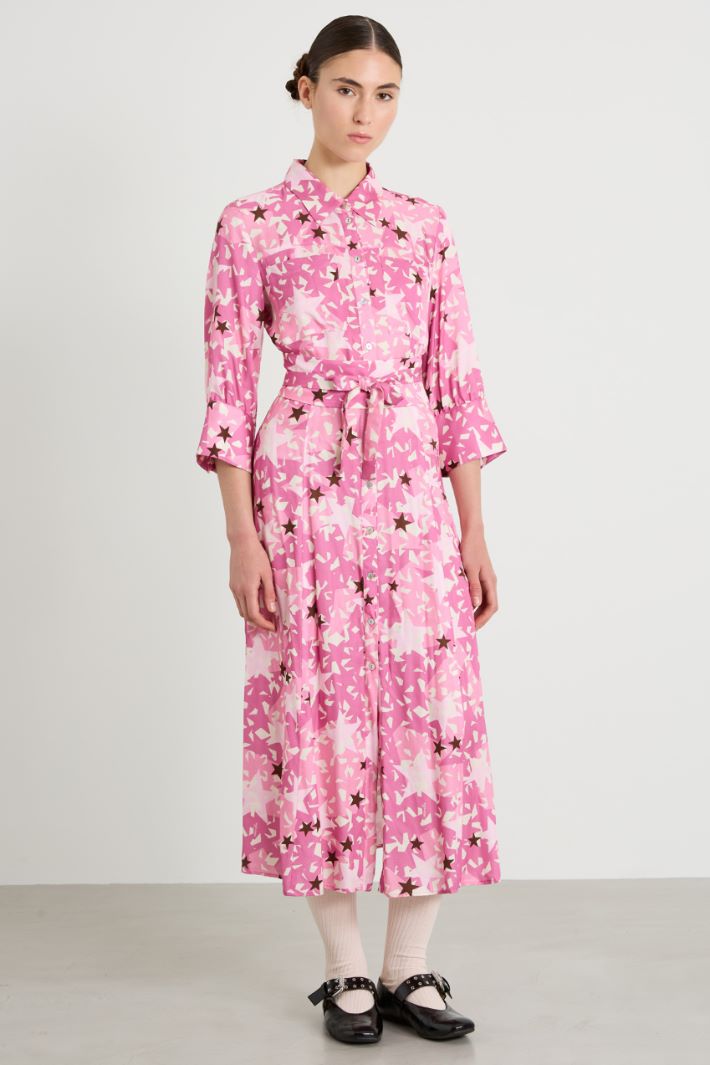 Shirt dress with sash Intrend - 2