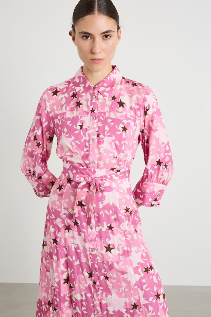Shirt dress with sash Intrend - 4