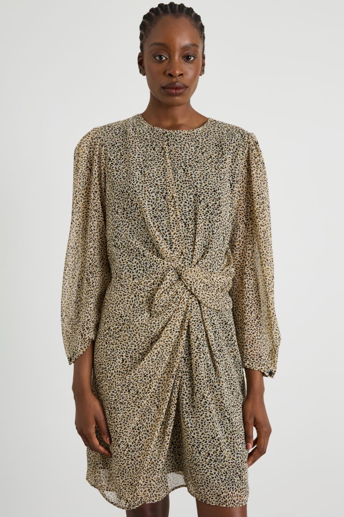 Abito in georgette con drappeggio Intrend - 2
