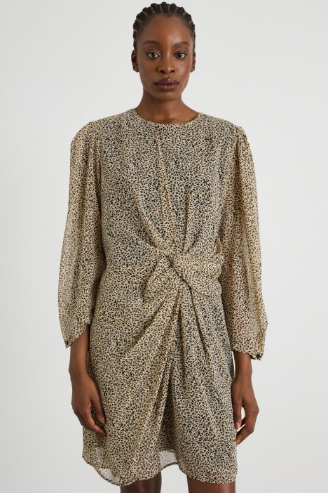 Abito in georgette con drappeggio Intrend - 2
