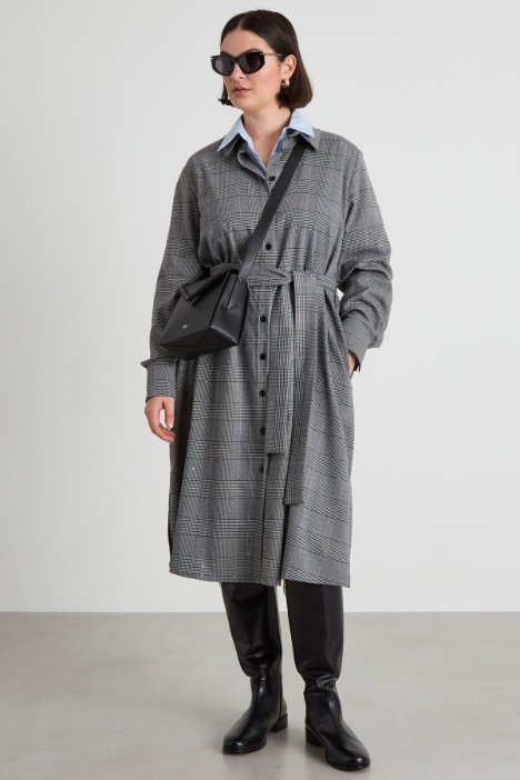 Shirt dress with sash Intrend
