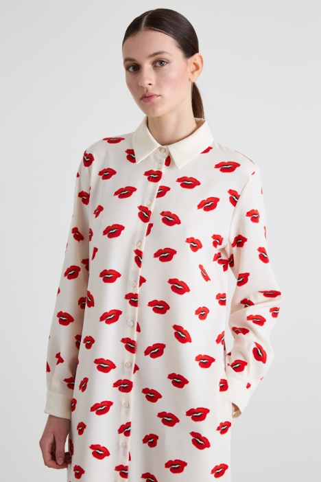 Abito chemisier in crépe