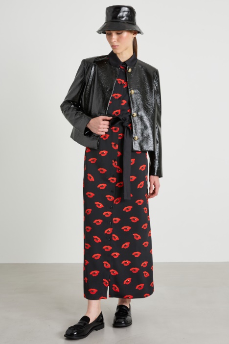 Crepe shirt dress Intrend