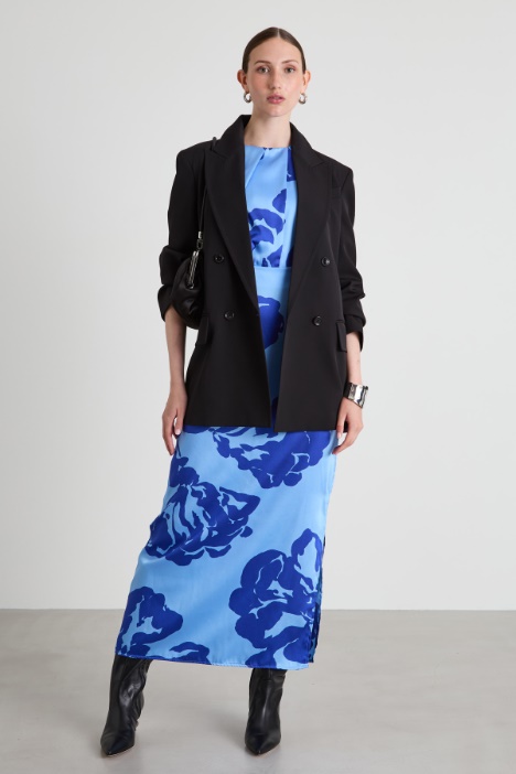 Sleeveless slit dress Intrend