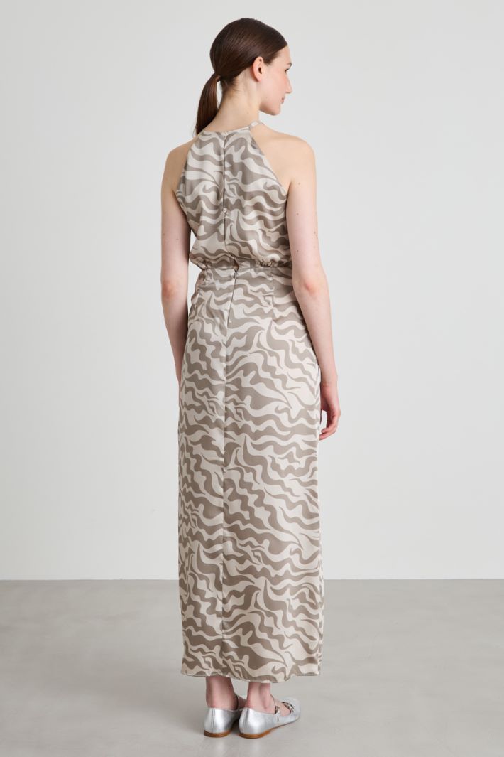 Sleeveless slit dress Intrend - 3