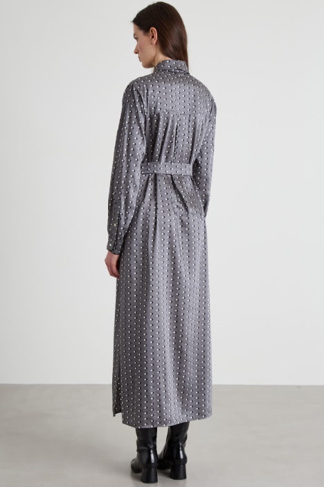 Vestido camisero estampado