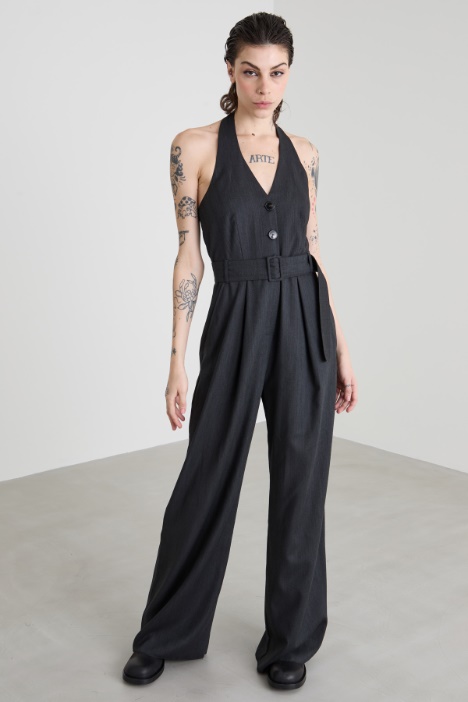 Tuta con scollo americano