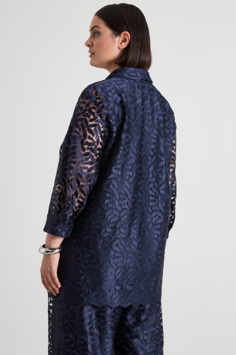 Casacca in tulle ricamato