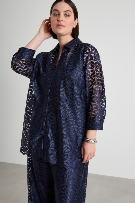 Embroidered tulle tunic Intrend