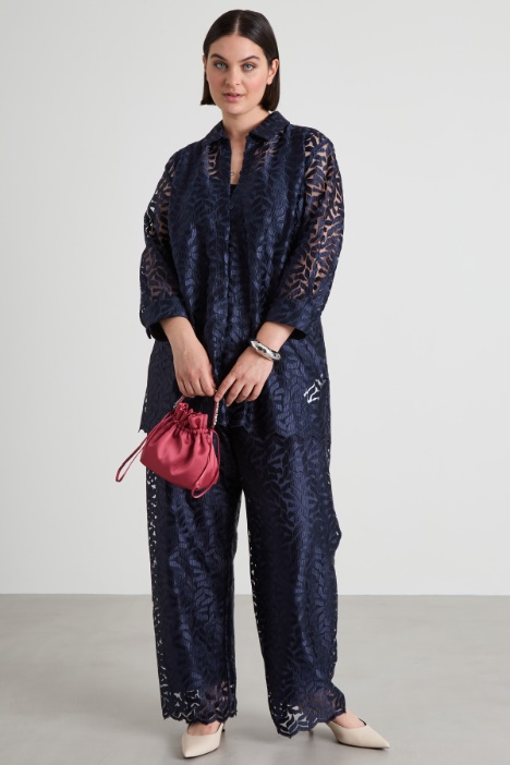 Embroidered tulle tunic Intrend