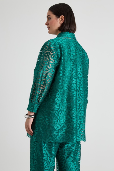 Casacca in tulle ricamato