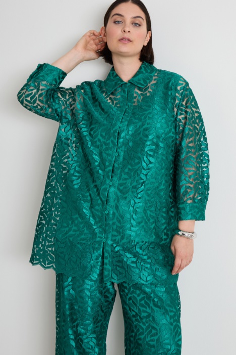 Embroidered tulle tunic Intrend