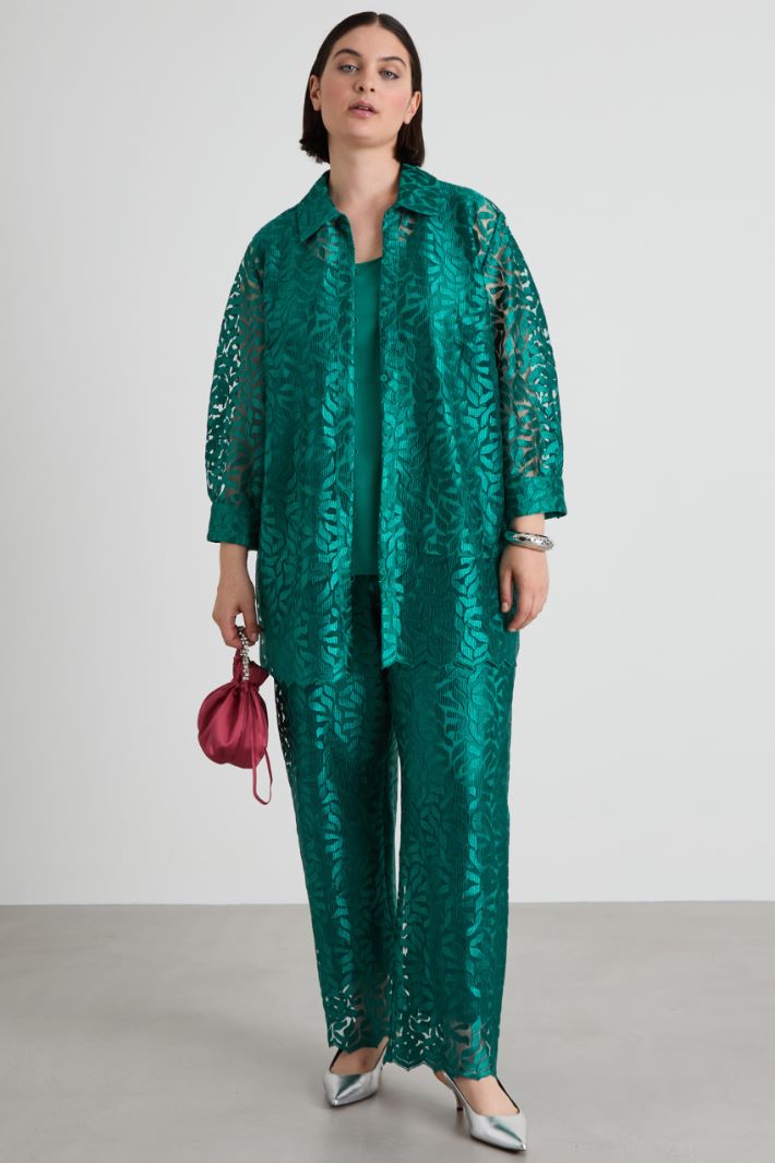 Embroidered tulle tunic Intrend - 3
