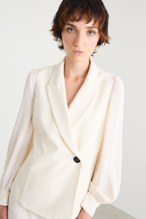 Gilet in enver satin